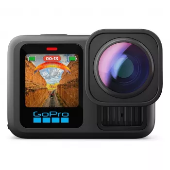 GoPro HERO13 Black Ultra Wide Edition action camera 4K, 5.3K, 2.7K, touchscreen, Ultra HD, impermeabile, GPS, antipolvere, Bluetooth, Wi-Fi, slow motion, Full HD (CHDRB-133-RW)
