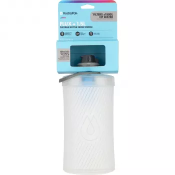 HydraPak Flux+ borraccia filtrante 1,5L - Clear/HP Blue