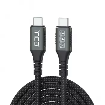 INCA Cavo USB-C a USB-C USB 4.0 40Gbps PD 3.1 240W 8K UltraHD 0,80m (ITCT-40)
