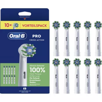 Braun Oral-B Pro CrossAction Testine spazzolino di ricambio confezione da 10