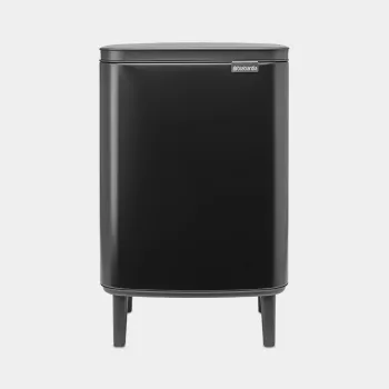 Brabantia BO pattumiera HI 12 L nero opaco