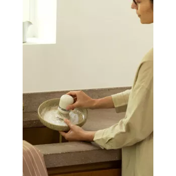 Brabantia SinkSide spazzola per piatti con dosatore di sapone Soft Beige (252167)