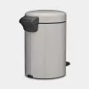 Brabantia NewIcon pattumiera a pedale 3 L Soft Grey (25 21 81)