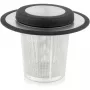 Bredemeijer filtro universale per tè con coperchio impilabile, piccolo 1491 - acciaio inox, nero, rete fine
