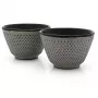 Bredemeijer tazze da tè Jang 78x53mm, ghisa, grigio, set da 2