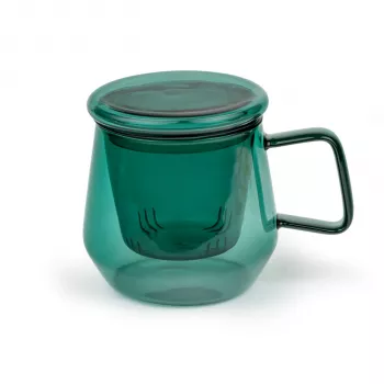 Teiera monoporzione Bredemeijer Livorno 350ml vetro verde 165042