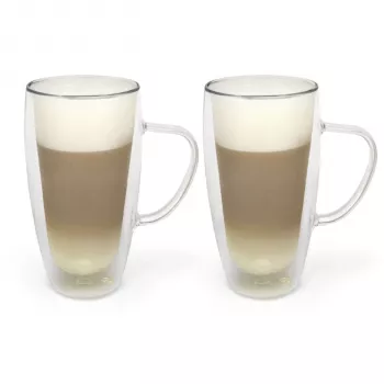 Bicchieri latte macchiato a doppia parete Bredemeijer Duos 400ml - set da 2