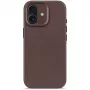 Cover posteriore in pelle Decoded per iPhone 17 compatibile MagSafe - Chocolate Brown