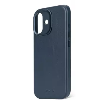 Cover posteriore in pelle Decoded per iPhone 17 compatibile MagSafe - Navy Shadow