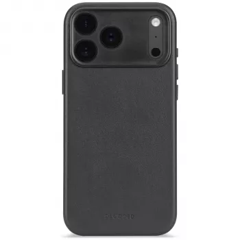 Cover posteriore in pelle Decoded per iPhone 17 Pro compatibile MagSafe (nero)