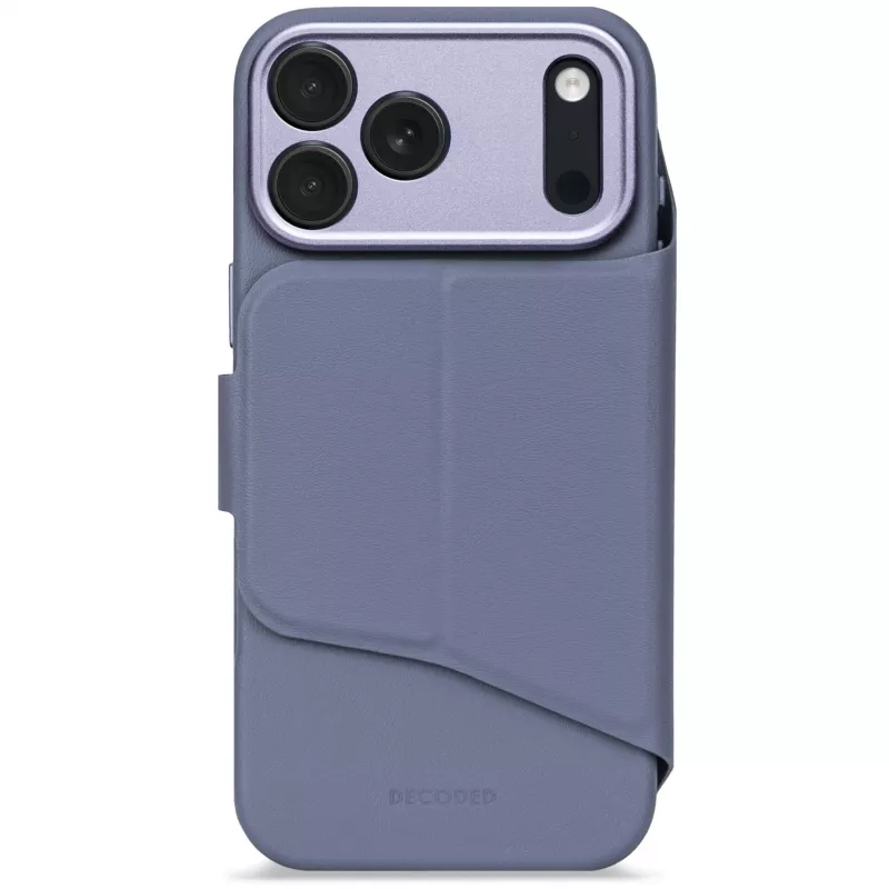 Custodia con portafoglio rimovibile in silicone texturizzato Decoded per iPhone 17 Pro Max con MagSafe - Forever Blue