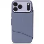 Custodia con portafoglio rimovibile in silicone texturizzato Decoded per iPhone 17 Pro Max con MagSafe - Forever Blue