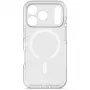 Cover posteriore trasparente DropTec Decoded per iPhone 17 Pro, bianco opaco, compatibile MagSafe