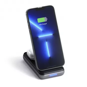 Supporto di ricarica wireless Duo Satechi - Space Gray