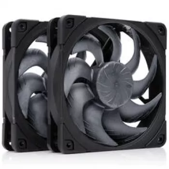 Noctua NF-A12x25 G2 PWM Sx2-PP chromax.black ventola per case 120 mm (confezione da 2, nero)