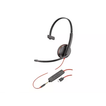 Poly Blackwire C3215 Cuffia monaurale USB-C