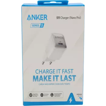 Anker Nano Caricabatterie USB-C 20W, PowerIQ 3.0 Alimentatore USB-C compatto Bianco