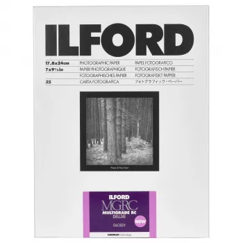 ILFORD MG RC Deluxe Carta bianco e nero a contrasto variabile lucida 18x24 cm, 25 fogli