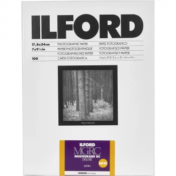 ILFORD Multigrade RC Deluxe Carta fotografica bianco e nero a contrasto variabile lucida 18x24 cm 100 fogli