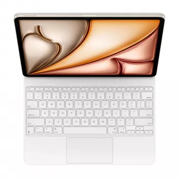 Apple Magic Keyboard per Apple iPad Air 13 (M2/M3), bianca, Smart Connector, layout svizzero