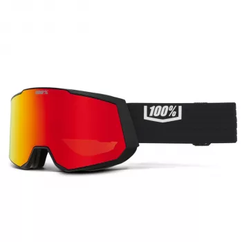 Maschera 100% Snowcraft XL Black Red ML Mirror
