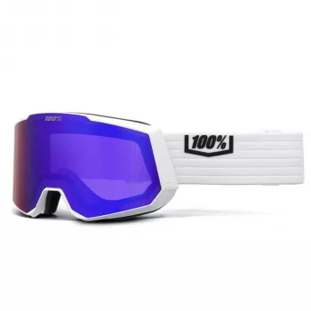 100% Snow - Maschera Snowcraft XL White HiPER Violet Mirror