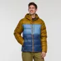 Cotopaxi Fuego Max Down Hooded Jacket - Bronze / Deep Sea, taglia L