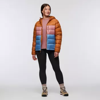 Cotopaxi Fuego Max Down Hooded Jacket donna - Sienna/Fjord - taglia S