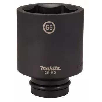 Makita bussola a massa battente attacco da 1 pollice 65 mm 6 punti Cr-Mo nero fosfatato E-24810