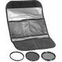 Kit digitale Hoya 62 mm - set filtri UV, CPL, ND8 con custodia