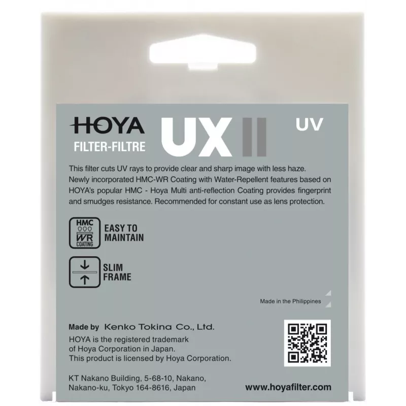 Filtro Hoya UX II UV 58 mm