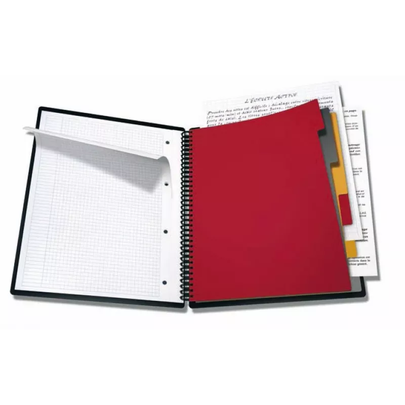 ELBA Organiser Book - 80 fogli - nero - A4 - rilegatura a spirale - 245 mm - 310 mm