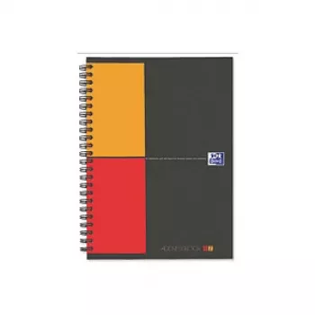 Oxford Touch quaderno A5 a righe 80 fogli grigio arancione rosso