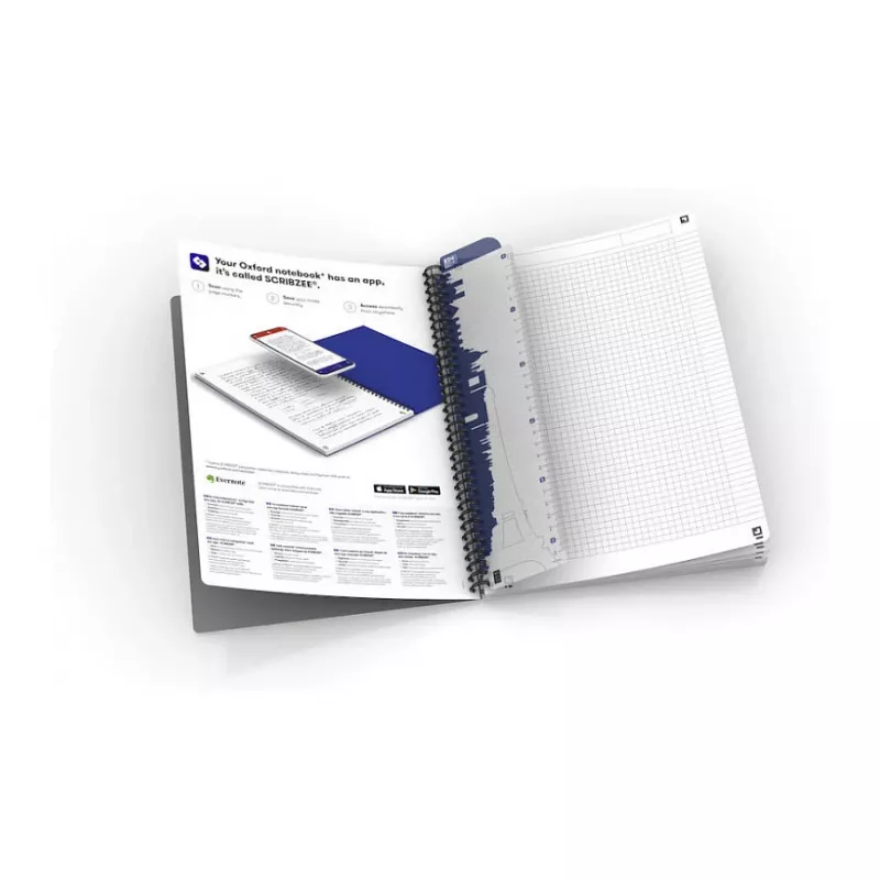 ELBA Oxford Office quaderno A5 rilegatura a spirale 90 fogli grigio