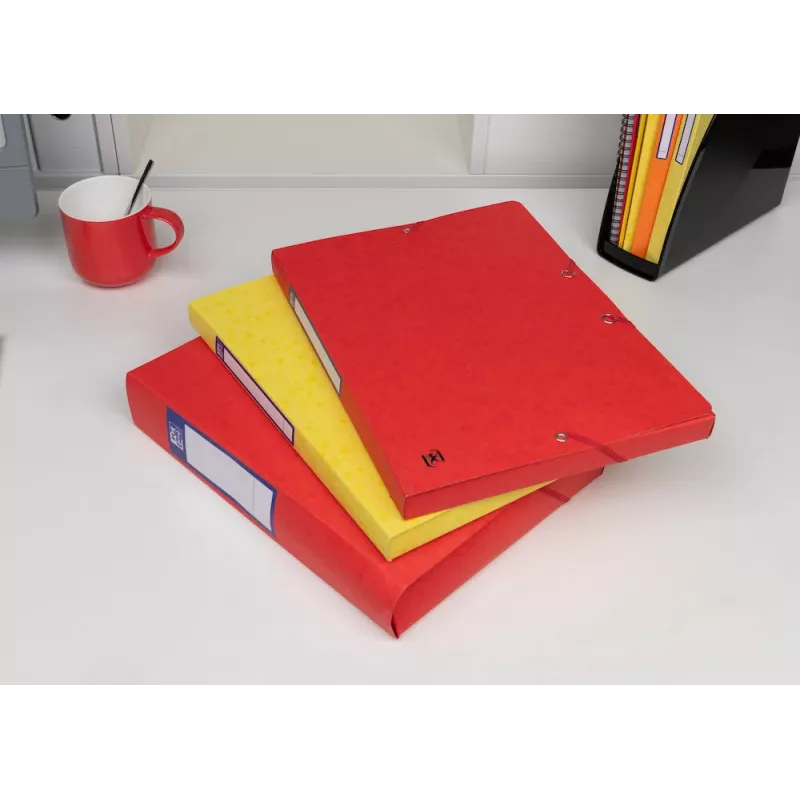 Oxford TOP FILE+ scatola portadocumenti A4 2,5 cm rossa