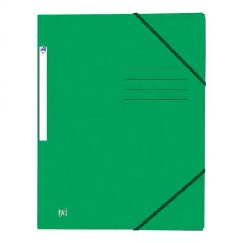 Oxford TOP FILE+ cartella con elastico agli angoli A4 verde - cancelleria
