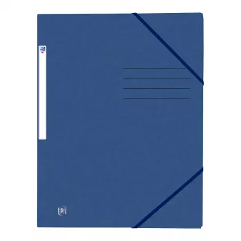 Oxford TOP FILE+ cartella con elastico A4 3 lembi blu scuro 400116325