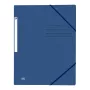 Oxford TOP FILE+ cartella con elastico A4 3 lembi blu scuro 400116325