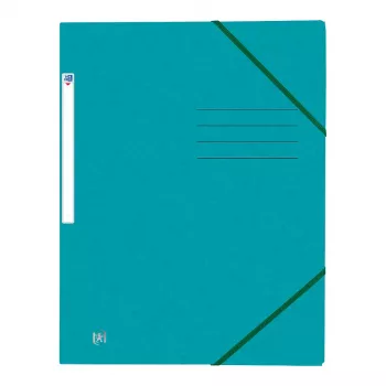 Oxford TOP FILE+ cartella portadocumenti con elastico agli angoli A4 3 lembi acqua 400116326
