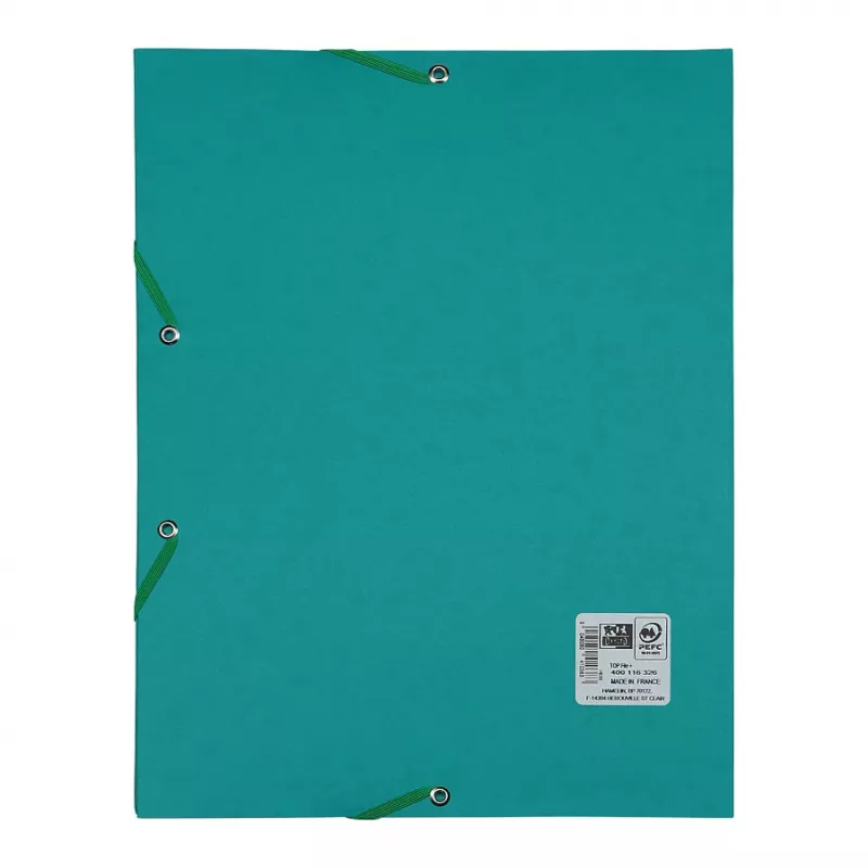 Oxford TOP FILE+ cartella portadocumenti con elastico agli angoli A4 3 lembi acqua 400116326