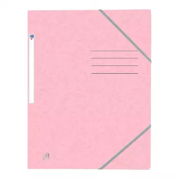 Oxford TOP FILE+ cartella con elastico A4 3 lembi rosa pastello 400116353