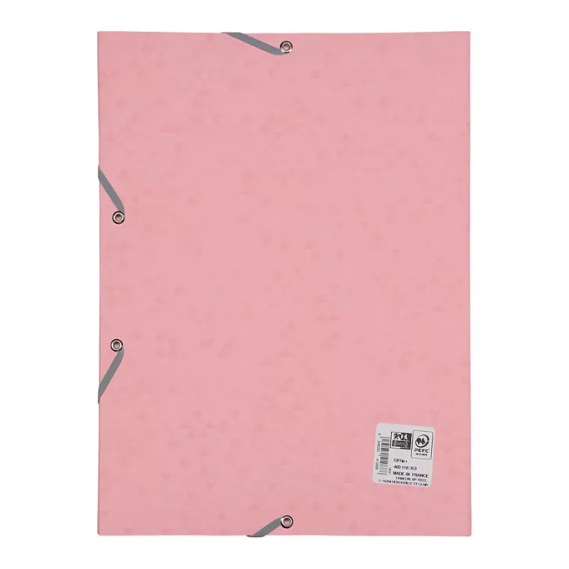 Oxford TOP FILE+ cartella con elastico A4 3 lembi rosa pastello 400116353