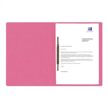 Oxford Top File+ cartella con fermaglio A4 rosa cartoncino 390 g/m² rilegatura commerciale/ufficiale