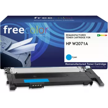 Freecolor Cartuccia toner compatibile HP W2071A ciano con chip 1000 pagine