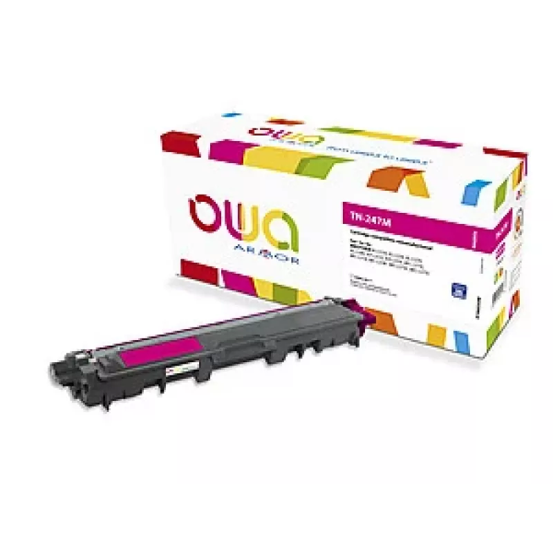 ARMOR OWA cartuccia toner compatibile per Brother TN-247M magenta 2.300 pagine con chip