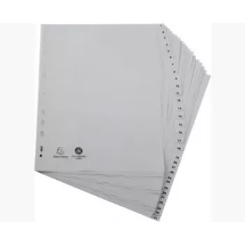 Exacompta 2931E raccoglitore ad anelli A4 - grigio - polipropilene 100% riciclato - 2 anelli 20 mm - dorso 30 mm - capacità 180 fogli