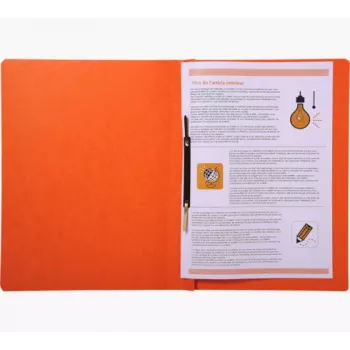 Exacompta Quick Binder A4 arancione Colorspan cartone 355 g/m² fermagli metallici flessibili