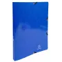 Exacompta Iderama raccoglitore ad anelli A4, 2 anelli 15 mm, con elastico, blu scuro (8701589)