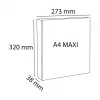 Exacompta raccoglitore ad anelli con tasche per presentazione bianco 2 anelli A4