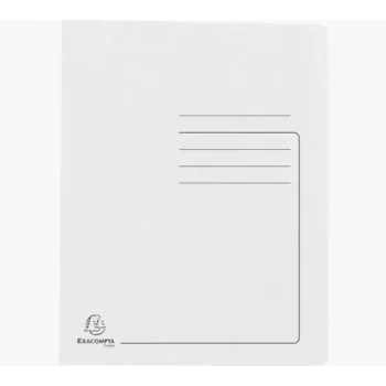 Exacompta 25 cartelle con fermaglio cartoncino bianco DIN A4